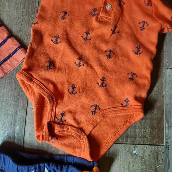 Carter's Baby Boy Size 9m Blue and Orange Casual Athletic Clothing Bundle - Picture 9 of 12